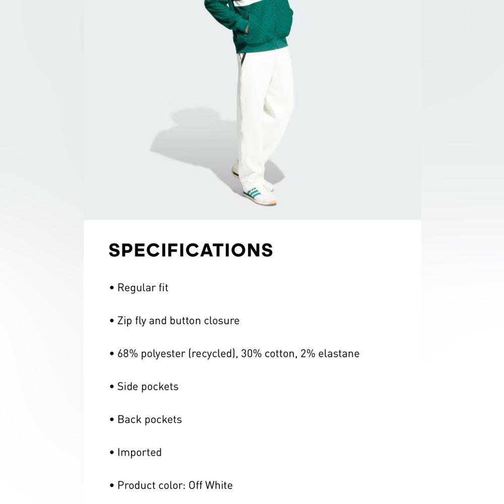 Adidas Men's Premium Tailored Pants S and L - Picture 7 of 10
